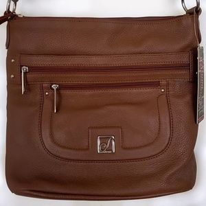 Stone Mountain Frisco Bucket Crossbody Handbag w/ tags Genuine Leather